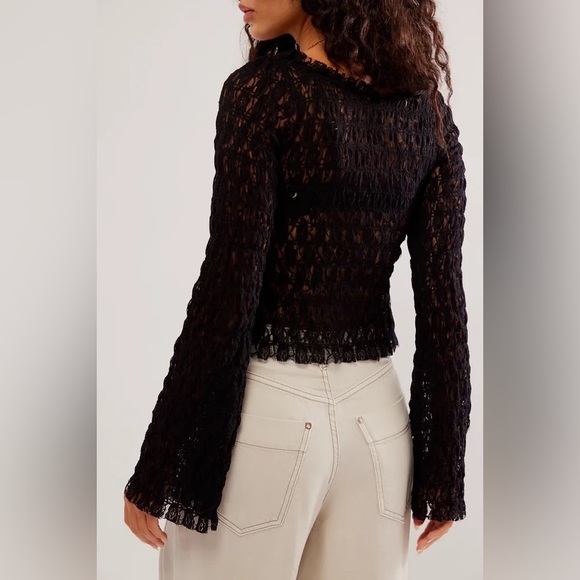 NWT Free People One Madison Top in Black - Picture 9 of 13